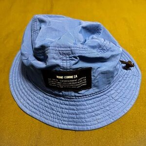 Blue Bucket Hat with Logo Patch